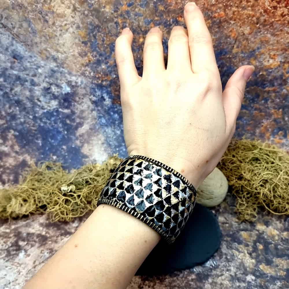 Polymer clay flexible bracelet Bracelet SweetyBijou Jewelry Default Title