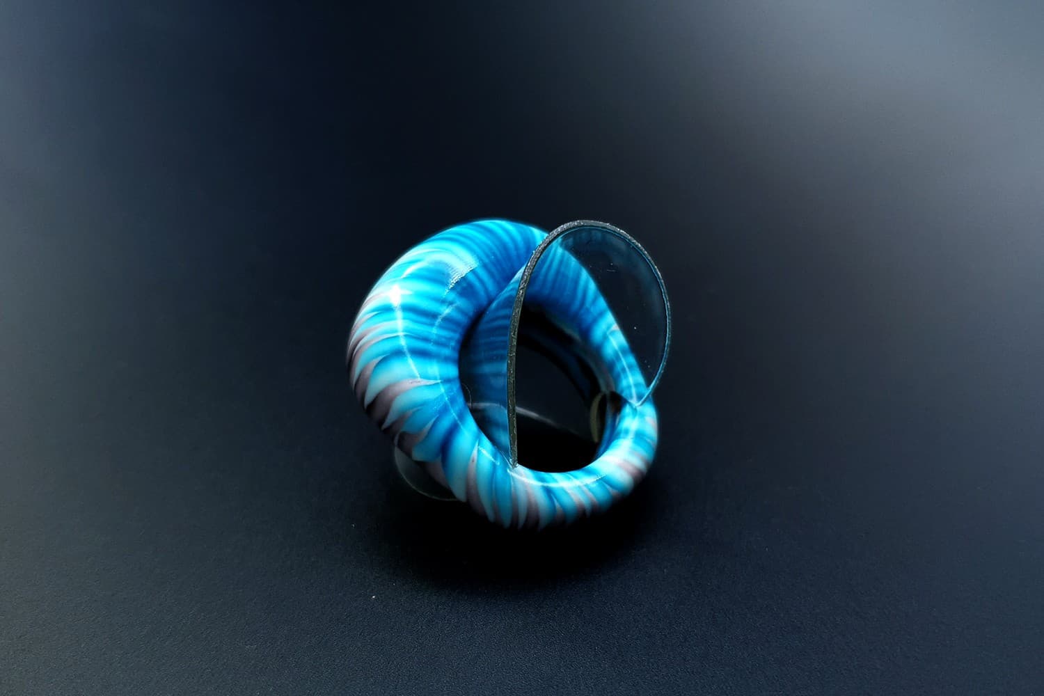 "Blue Flame" Ring Ring SweetyBijou Jewelry