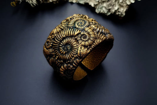 Bracelet Cuff Ammonites Bracelet SweetyBijou Jewelry