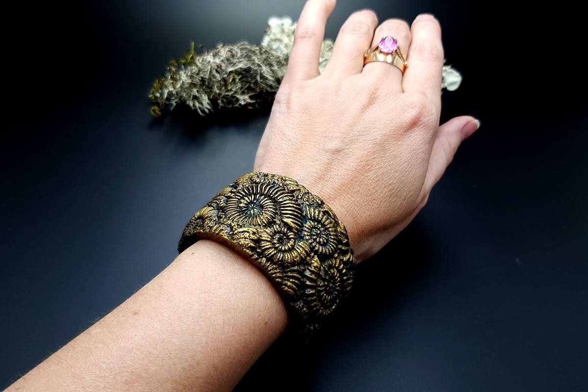 Bracelet Cuff Ammonites Bracelet SweetyBijou Jewelry