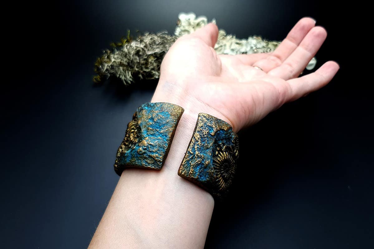 Bracelet Cuff Ammonites Bracelet SweetyBijou Jewelry