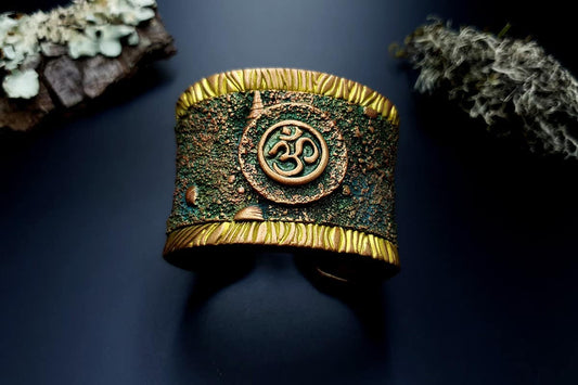 Bracelet Cuff OM Bracelet SweetyBijou Jewelry