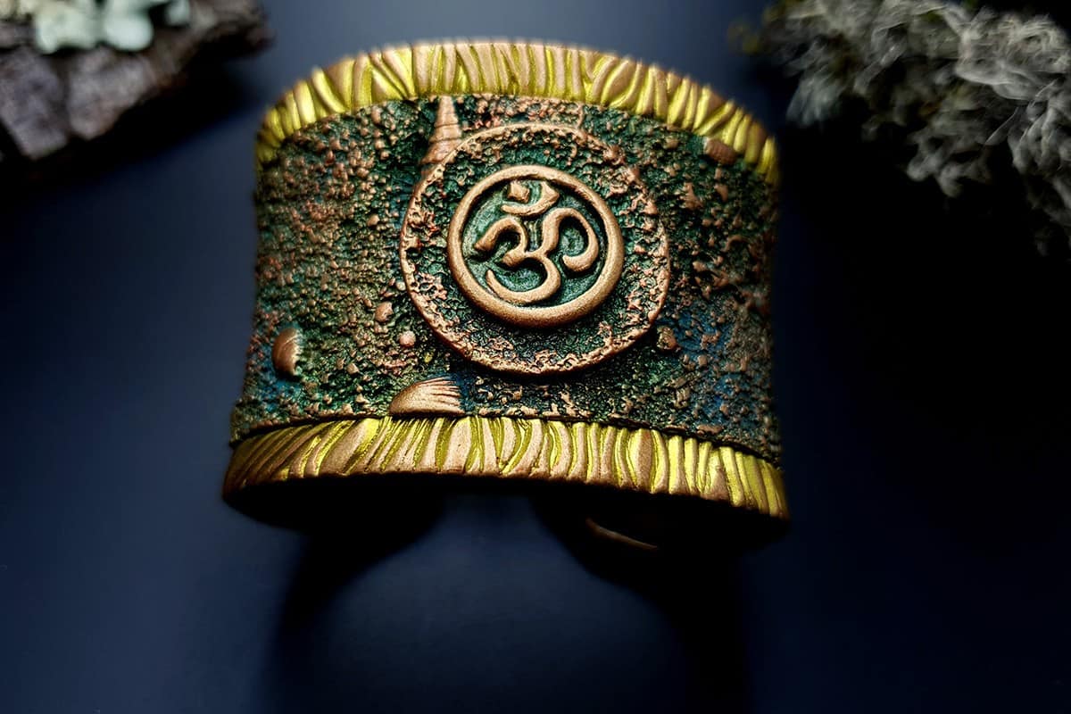 Bracelet Cuff OM Bracelet SweetyBijou Jewelry