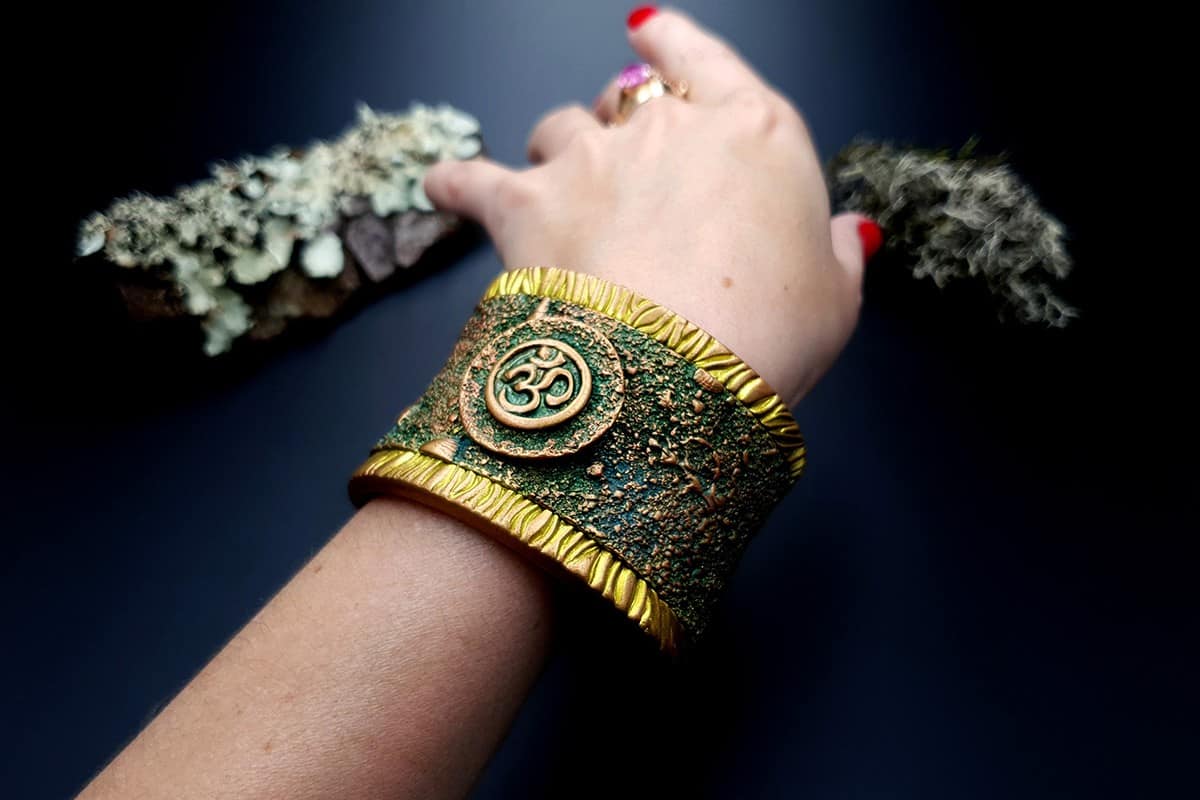 Bracelet Cuff OM Bracelet SweetyBijou Jewelry