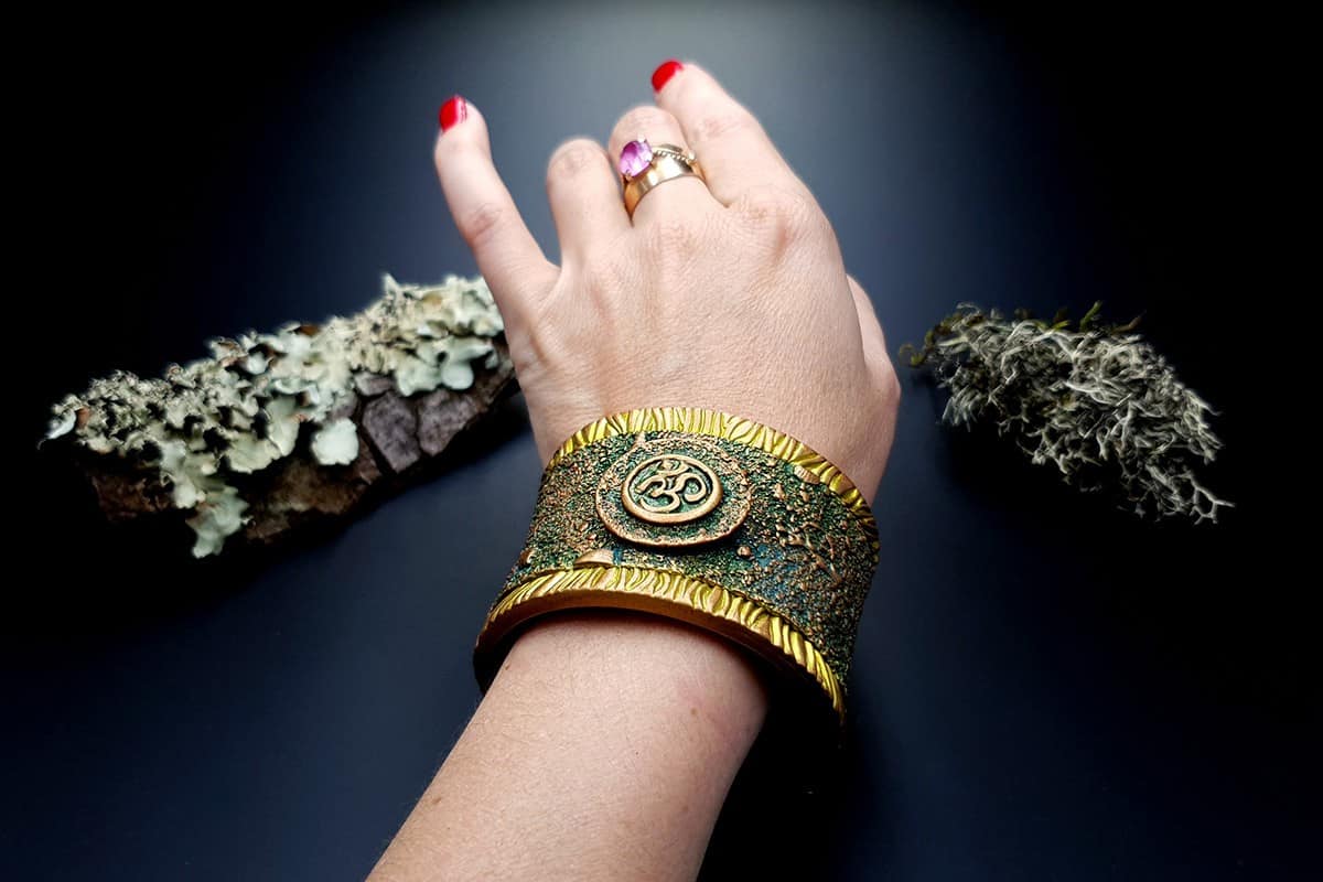 Bracelet Cuff OM Bracelet SweetyBijou Jewelry