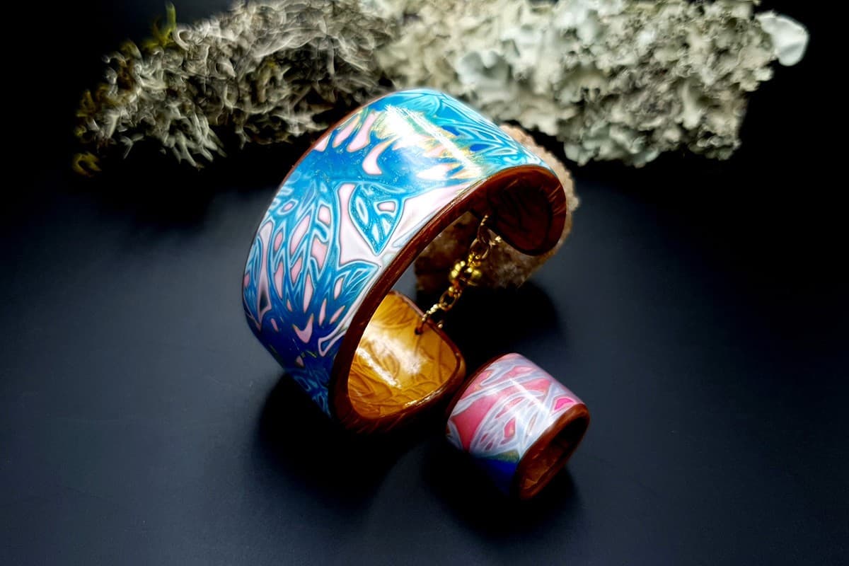 Bracelet Cuff and Ring Jewelry Set SweetyBijou Jewelry