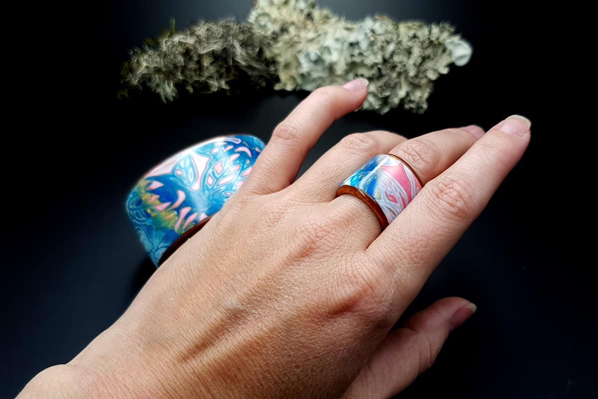 Bracelet Cuff and Ring Jewelry Set SweetyBijou Jewelry