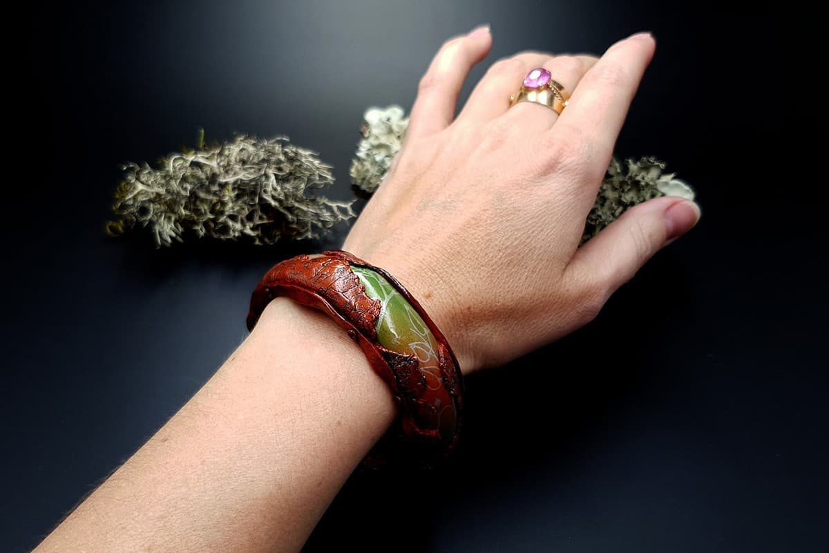 Bracelet Rusted Metal Bracelet SweetyBijou Jewelry