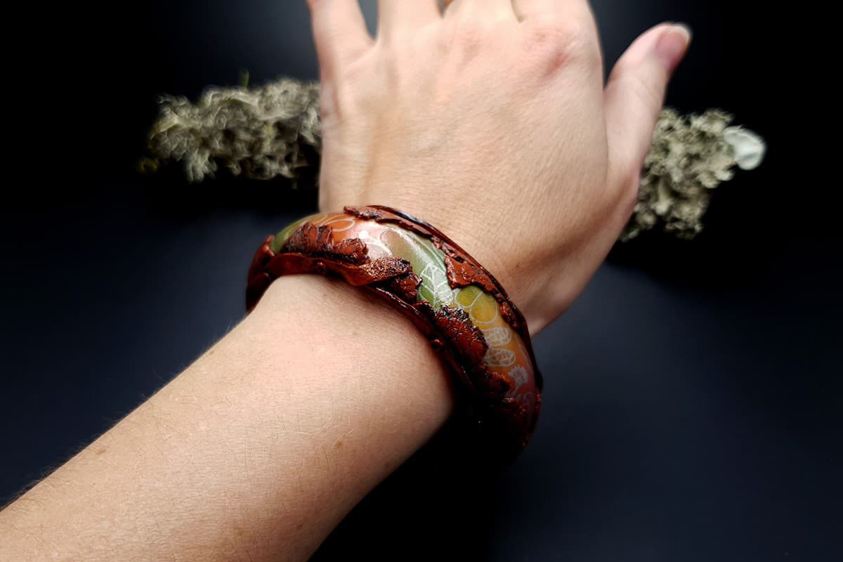 Bracelet Rusted Metal Bracelet SweetyBijou Jewelry