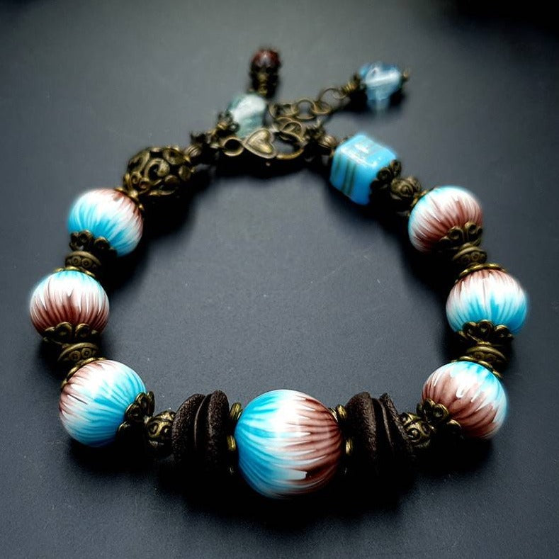 Bracelet from Polymer Clay in Millefiori Technique Bracelet SweetyBijou Jewelry Default Title