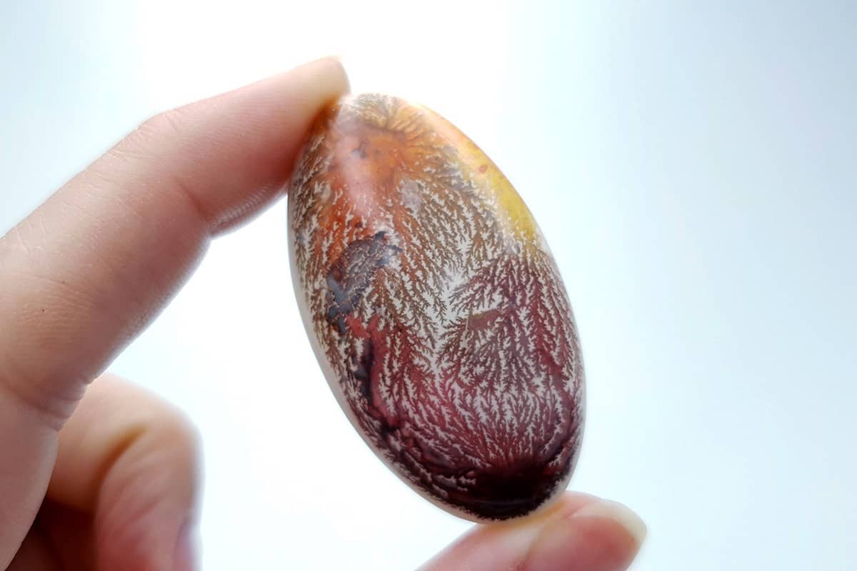4 cabochons Faux Dendritic Agate #4 Cabochons SweetyBijou Cabochons