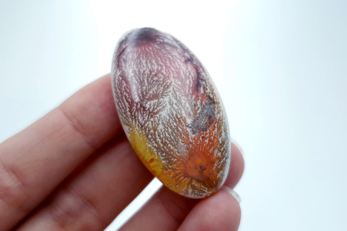 4 cabochons Faux Dendritic Agate #4 Cabochons SweetyBijou Cabochons