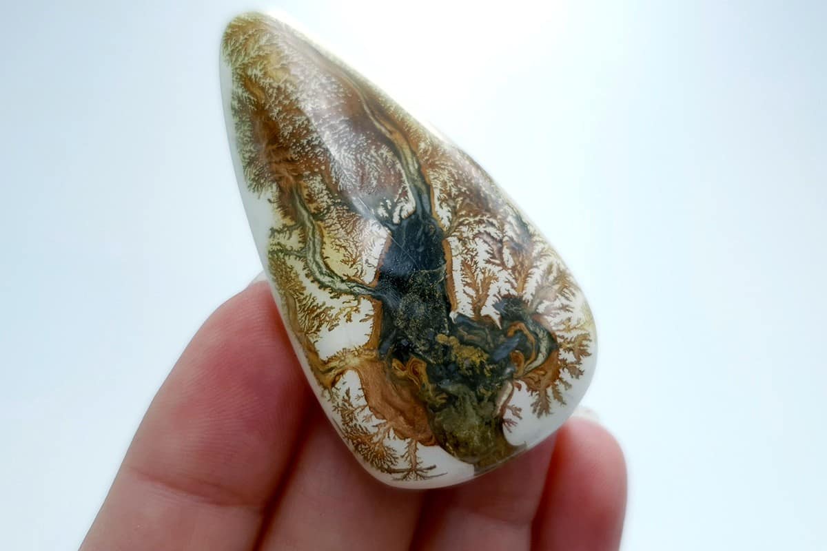 4 cabochons Faux Dendritic Agate #5 Cabochons SweetyBijou Cabochons