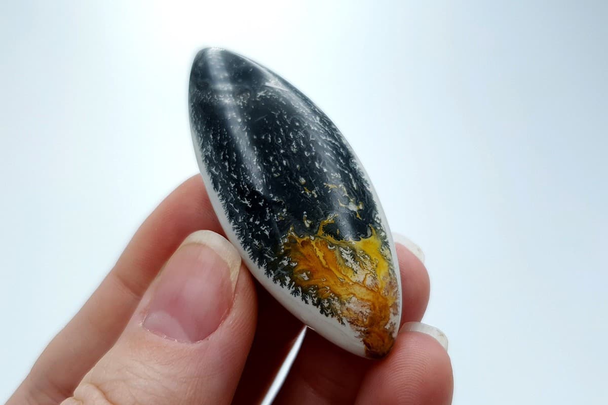 4 cabochons Faux Dendritic Agate #5 Cabochons SweetyBijou Cabochons
