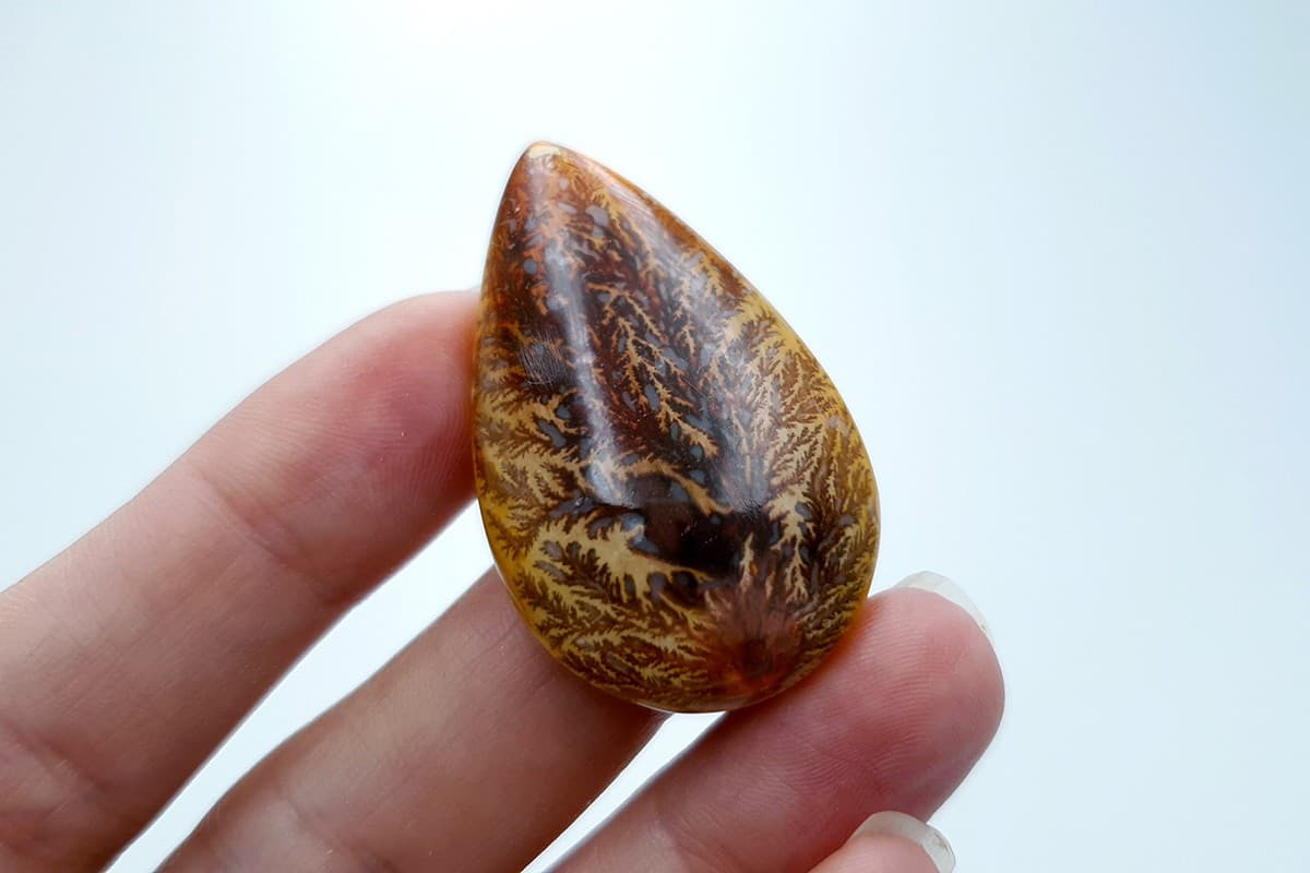 4 cabochons Faux Dendritic Agate #6 Cabochons SweetyBijou Cabochons