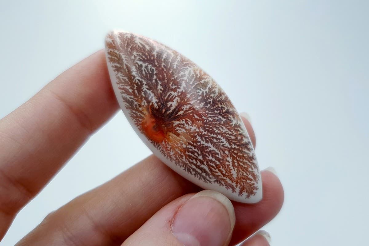4 cabochons Faux Dendritic Agate #6 Cabochons SweetyBijou Cabochons