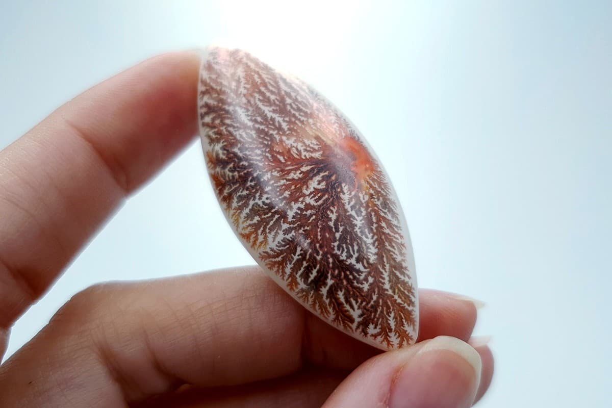 4 cabochons Faux Dendritic Agate #6 Cabochons SweetyBijou Cabochons