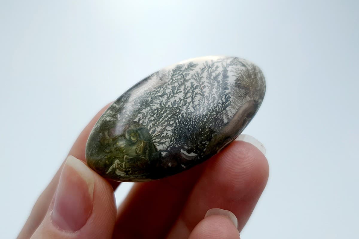 4 cabochons Faux Dendritic Agate #6 Cabochons SweetyBijou Cabochons