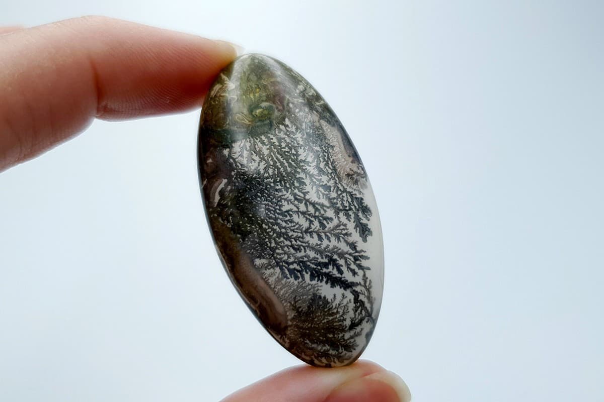 4 cabochons Faux Dendritic Agate #6 Cabochons SweetyBijou Cabochons