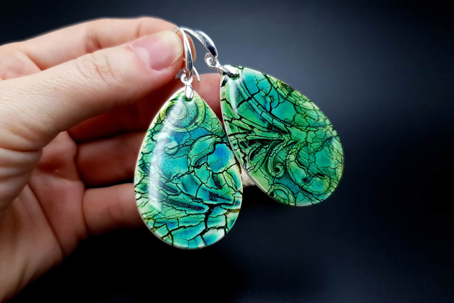 Faux Ceramic Earrings Earrings SweetyBijou Jewelry