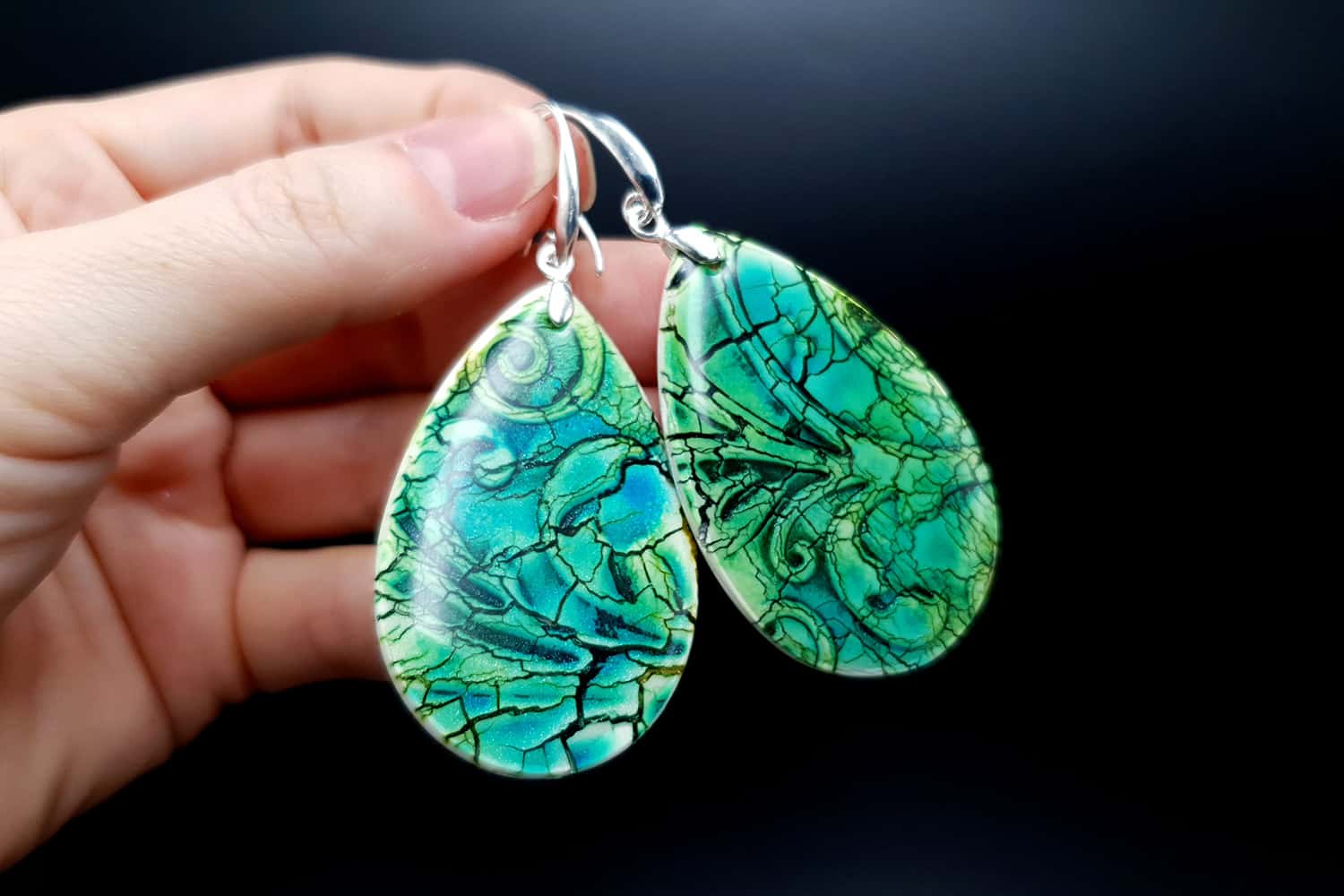 Faux Ceramic Earrings Earrings SweetyBijou Jewelry