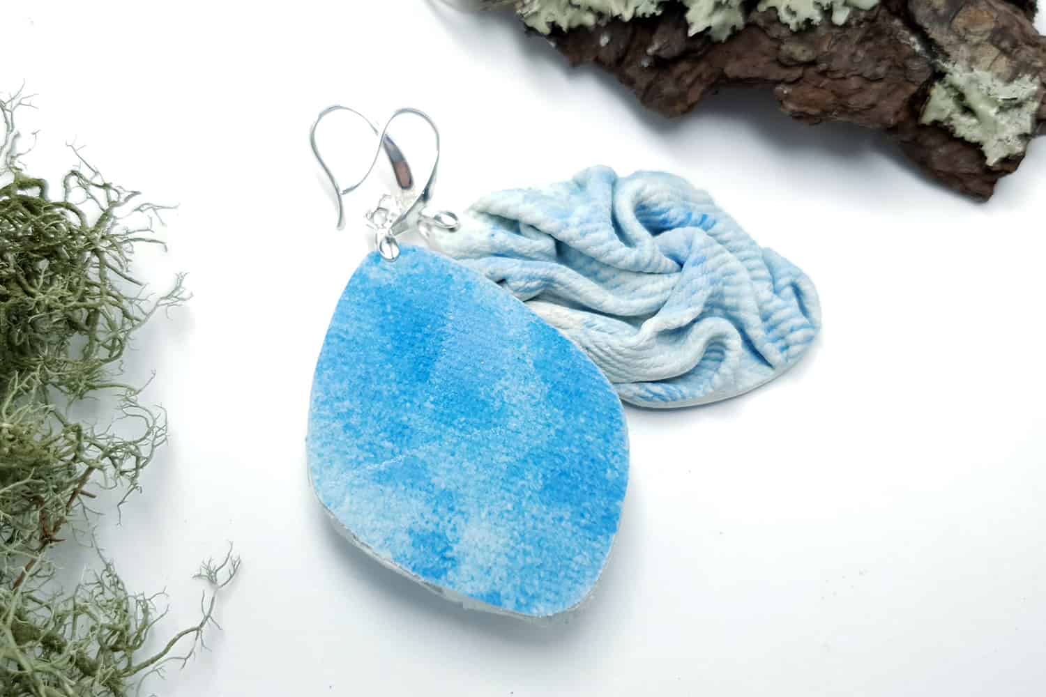 "Folded Denim" Faux jeans earrings Earrings SweetyBijou Jewelry