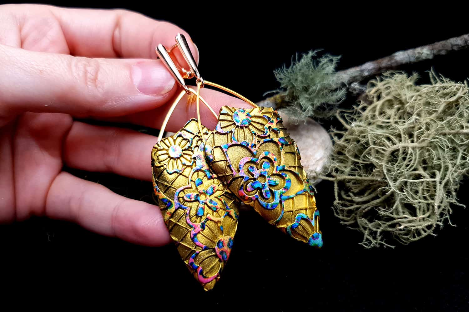 Earrings "Rainbow Flowers" Earrings SweetyBijou Jewelry