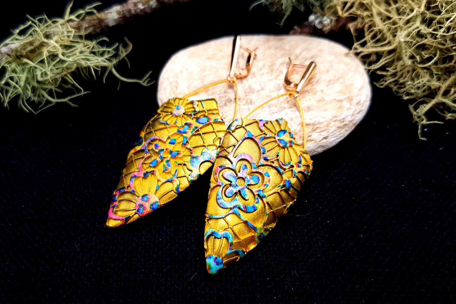 Earrings "Rainbow Flowers" Earrings SweetyBijou Jewelry
