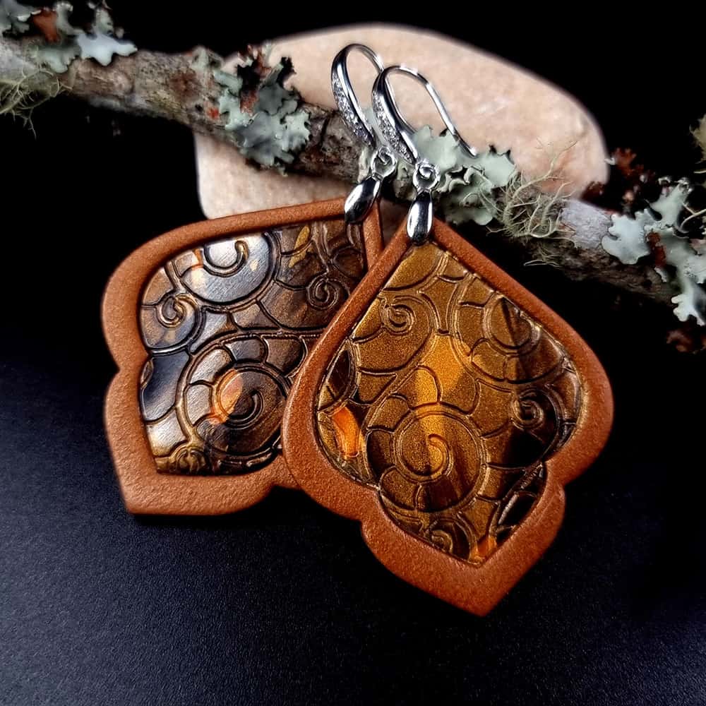 Polymer clay Earrings "Sunrise in Marrakech" Earrings SweetyBijou Jewelry
