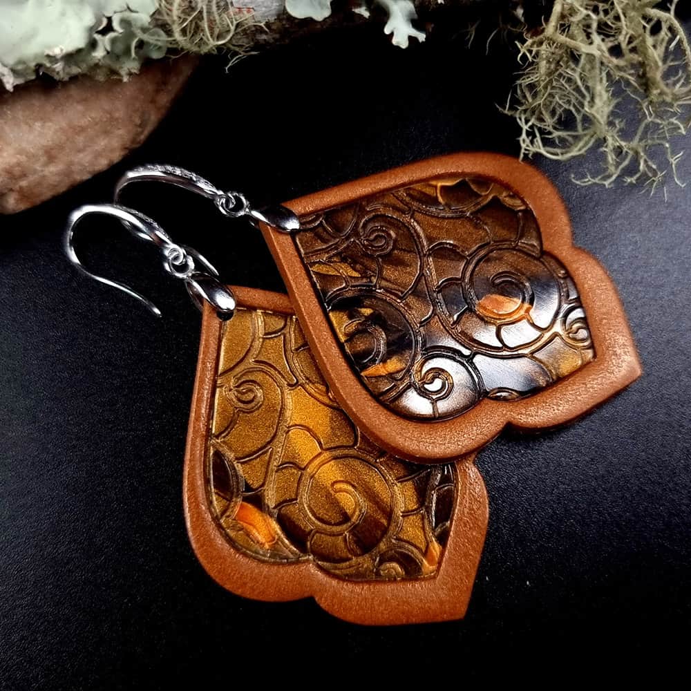 Polymer clay Earrings "Sunrise in Marrakech" Earrings SweetyBijou Jewelry Default Title