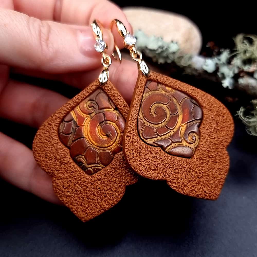 Polymer clay Earrings "Moroccans Nights" Earrings SweetyBijou Jewelry