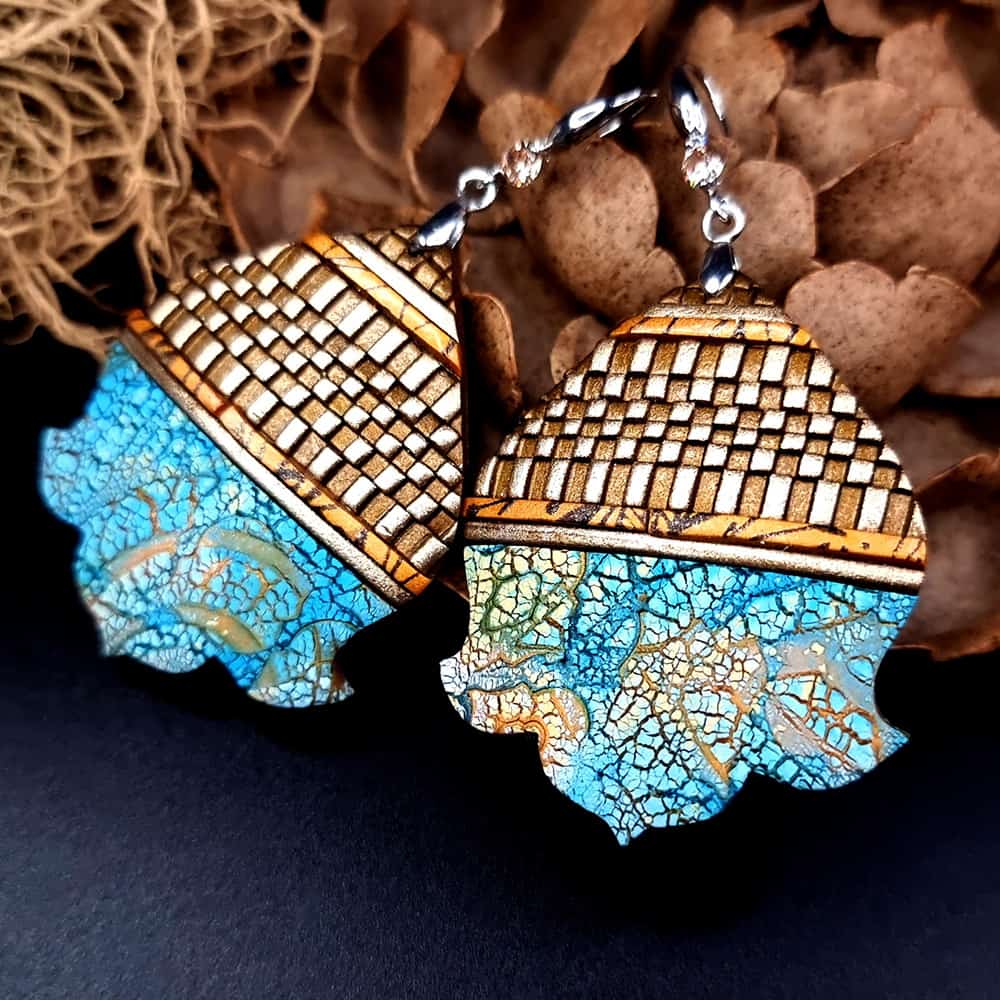 Polymer clay Earrings "Moroccan Flowers" Earrings SweetyBijou Jewelry Default Title