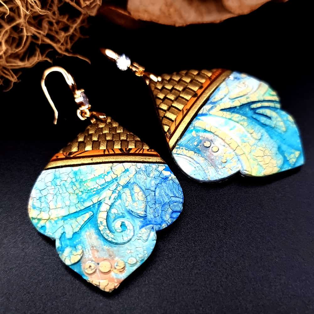 Polymer clay Earrings "Fairy Tales of Morocco" Earrings SweetyBijou Jewelry Default Title