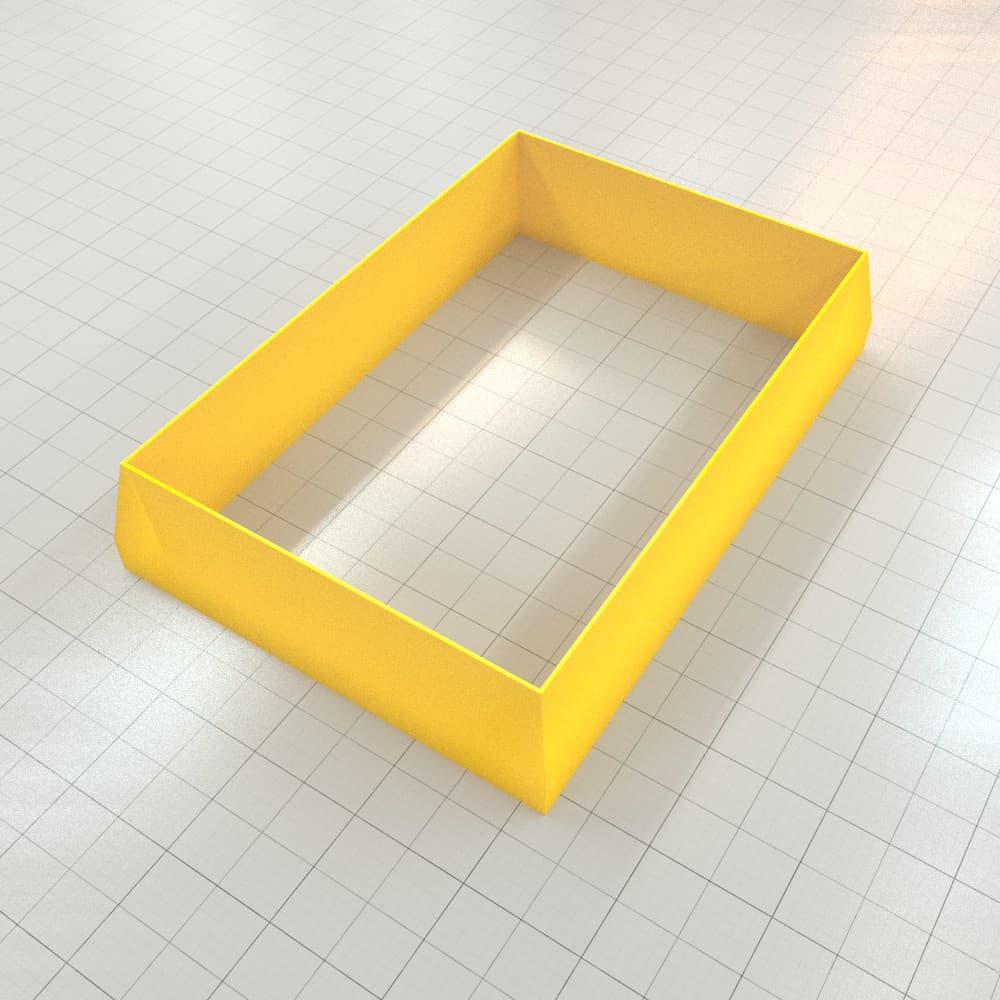 Rectangle 6:4 polymer clay cutters, graduated set of 11