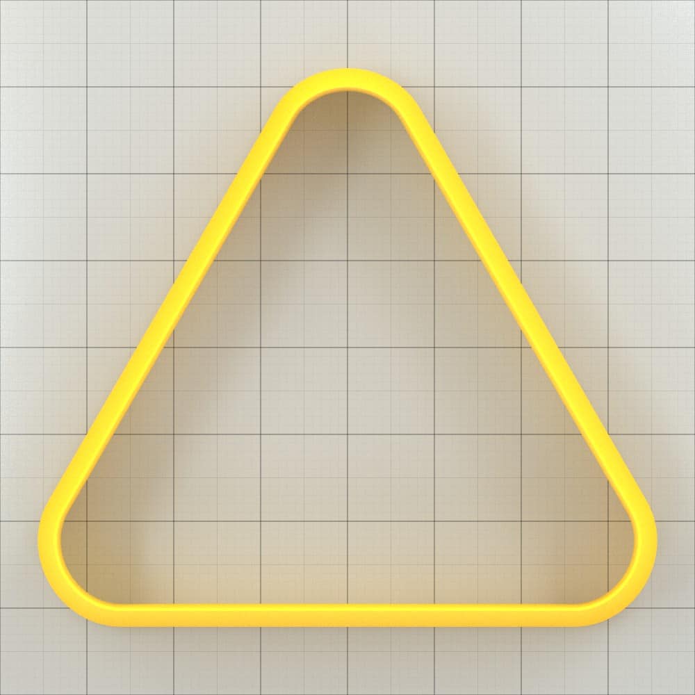 Triangle Rounded - Set of 11 Polymer Clay Cutters Plastic Cutters SweetyBijou Tools