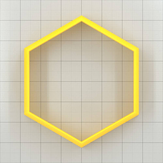 Hexagon - Set of 11 Polymer Clay Cutters Plastic Cutters SweetyBijou Tools
