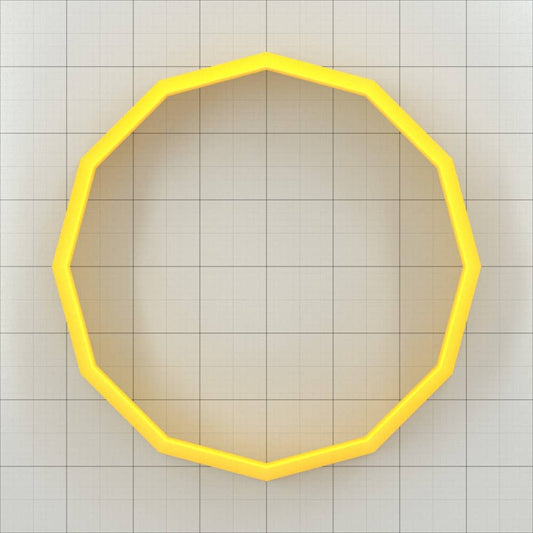 12-Sided Shape - Set of 11 Polymer Clay Cutters Plastic Cutters SweetyBijou Tools