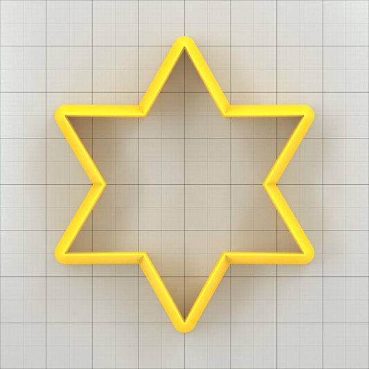 Star 6-Pointed - Set of 11 Polymer Clay Cutters Plastic Cutters SweetyBijou Tools