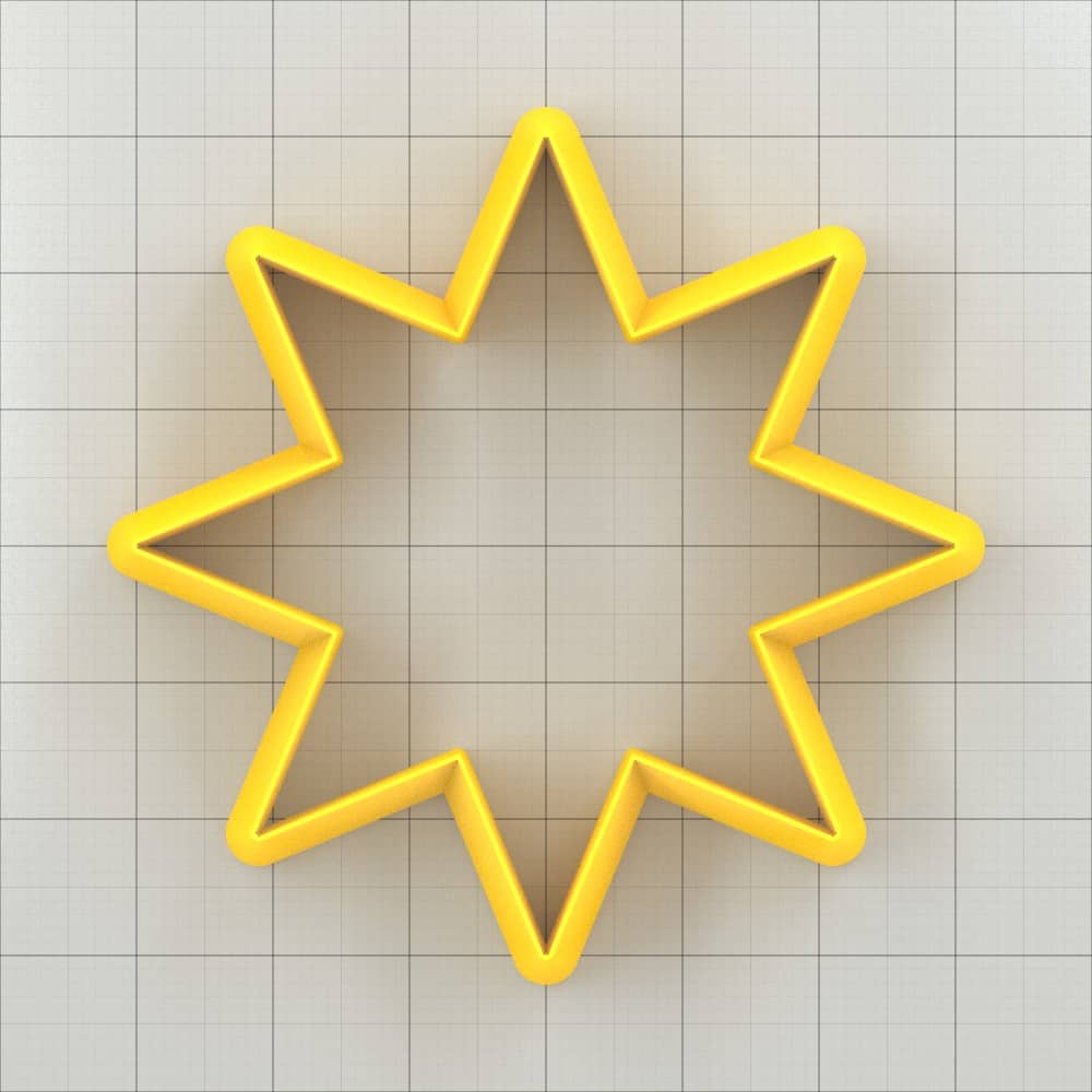 Star 8-Pointed, Tiny - Set of 11 Polymer Clay Cutter Plastic Cutters SweetyBijou Tools