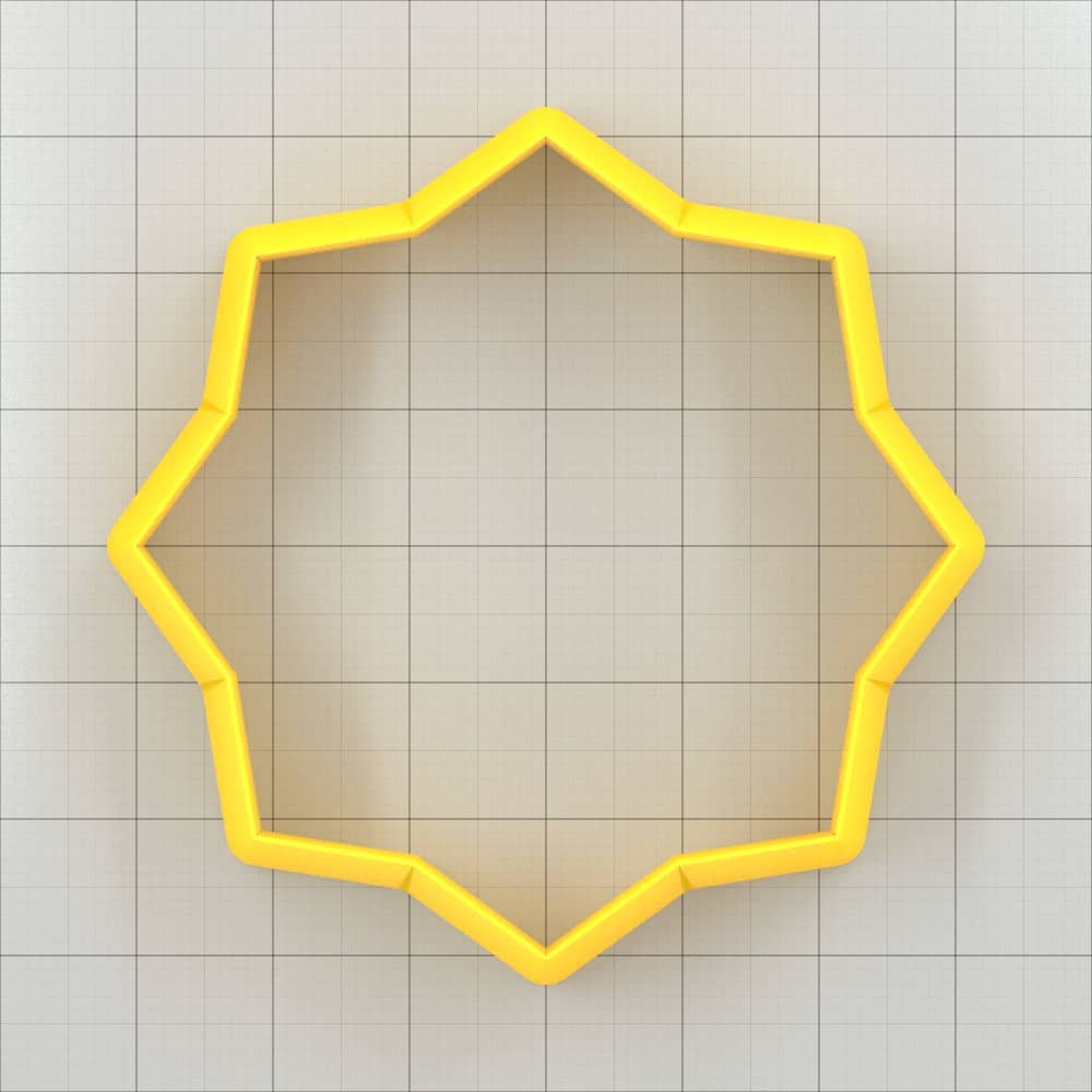 Star 8-Pointed, Wide - Set of 11 Clay Cutters Plastic Cutters SweetyBijou Tools