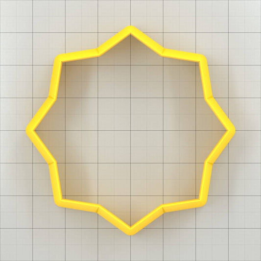 Star 8-Pointed, Wide - Set of 11 Clay Cutters Plastic Cutters SweetyBijou Tools