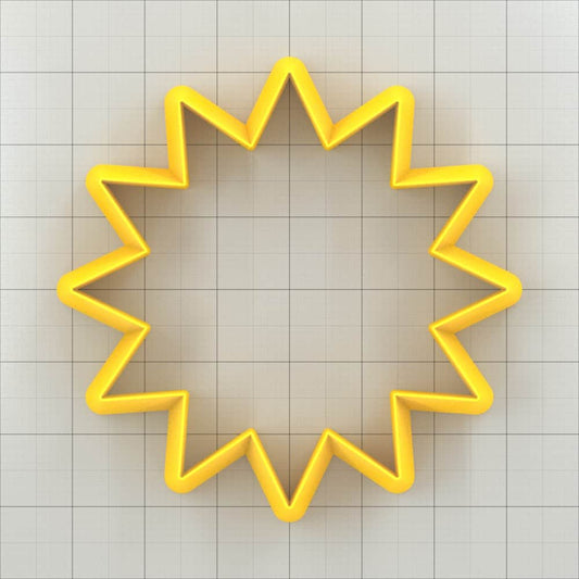 Star 12-Pointed, Tiny - Set of 11 Polymer Clay Cutters Plastic Cutters SweetyBijou Tools