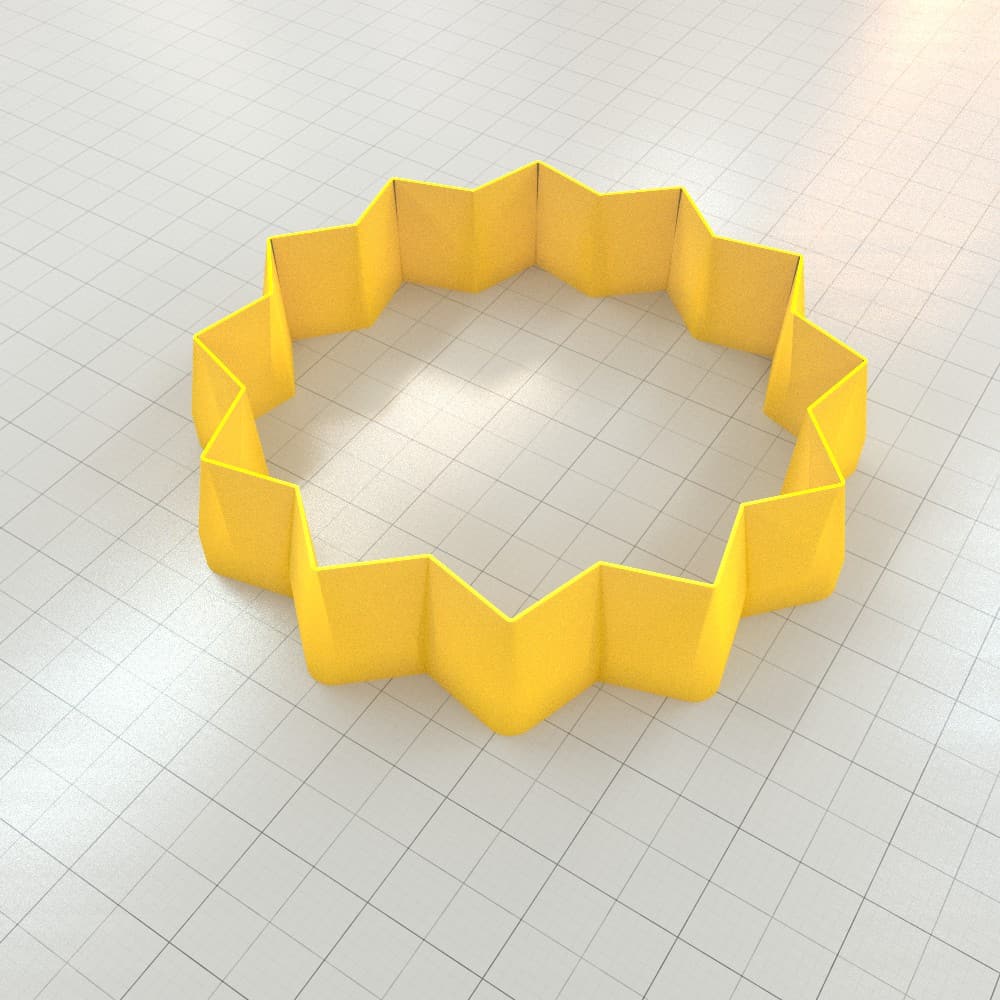 Star 12-Pointed - Set of 11 Polymer Clay Cutter Plastic Cutters SweetyBijou Tools