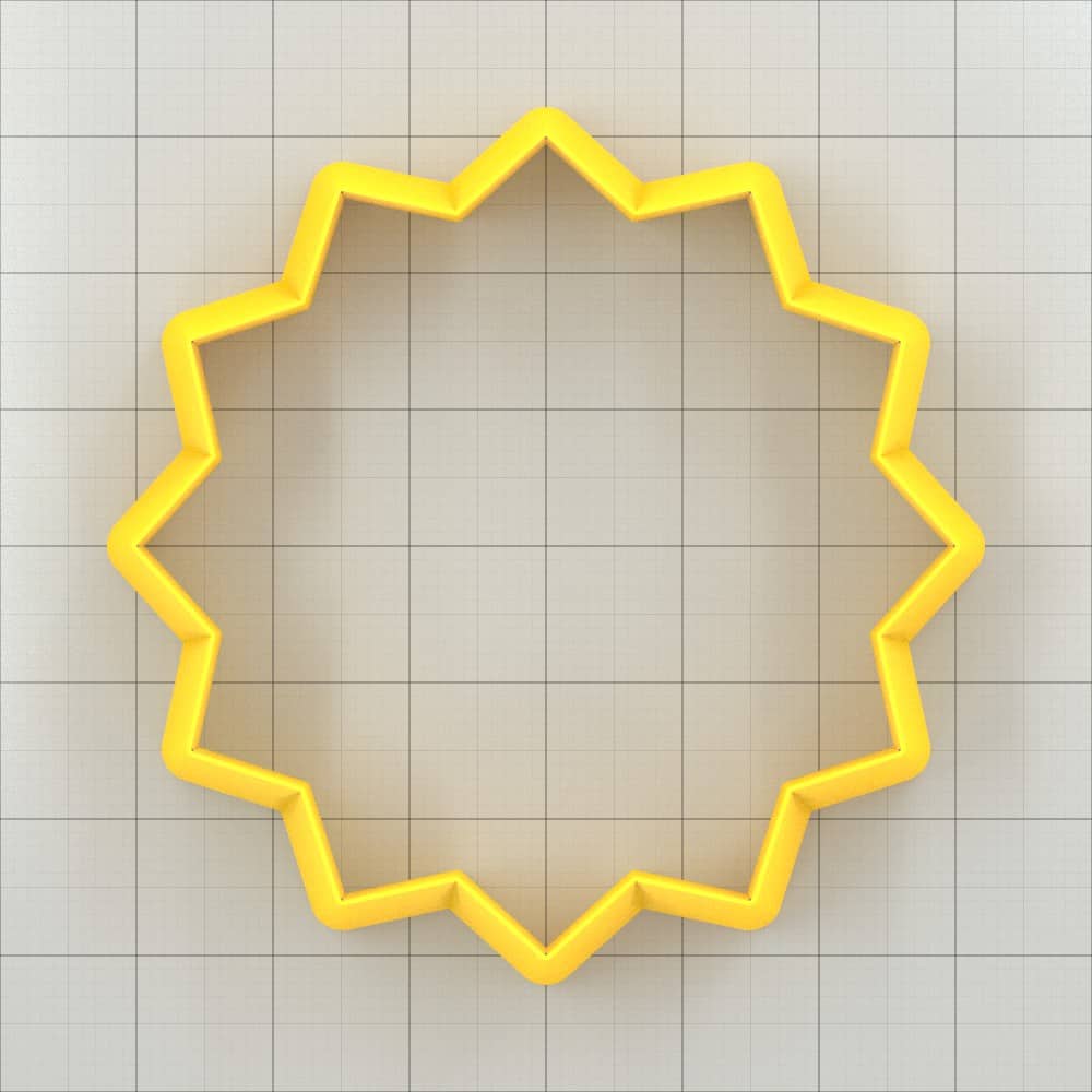 Star 12-Pointed - Set of 11 Polymer Clay Cutter Plastic Cutters SweetyBijou Tools