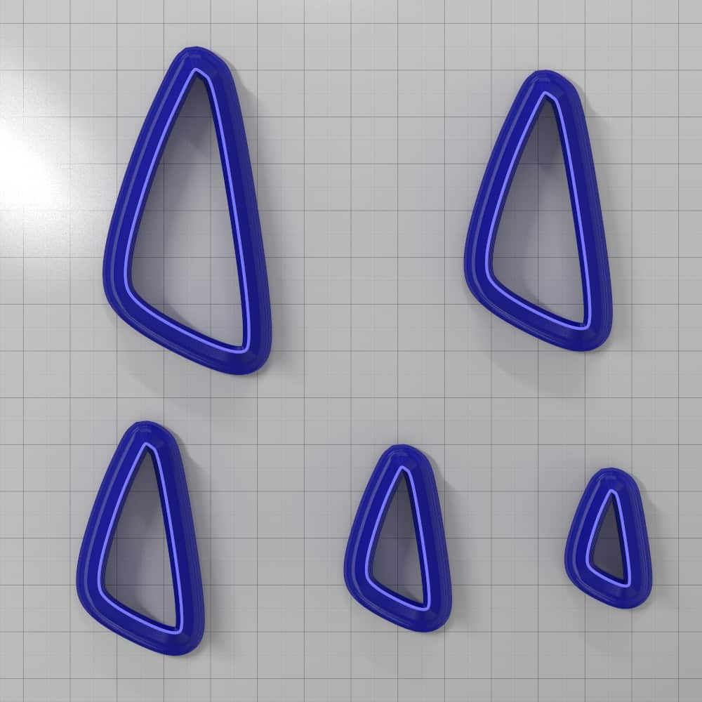 Drops Clay Cutters #4 Right Plastic Cutters SweetyBijou Tools