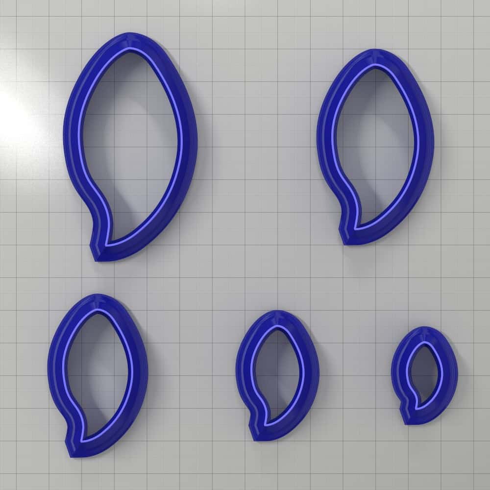 Drops Clay Cutters #12 Left Plastic Cutters SweetyBijou Tools