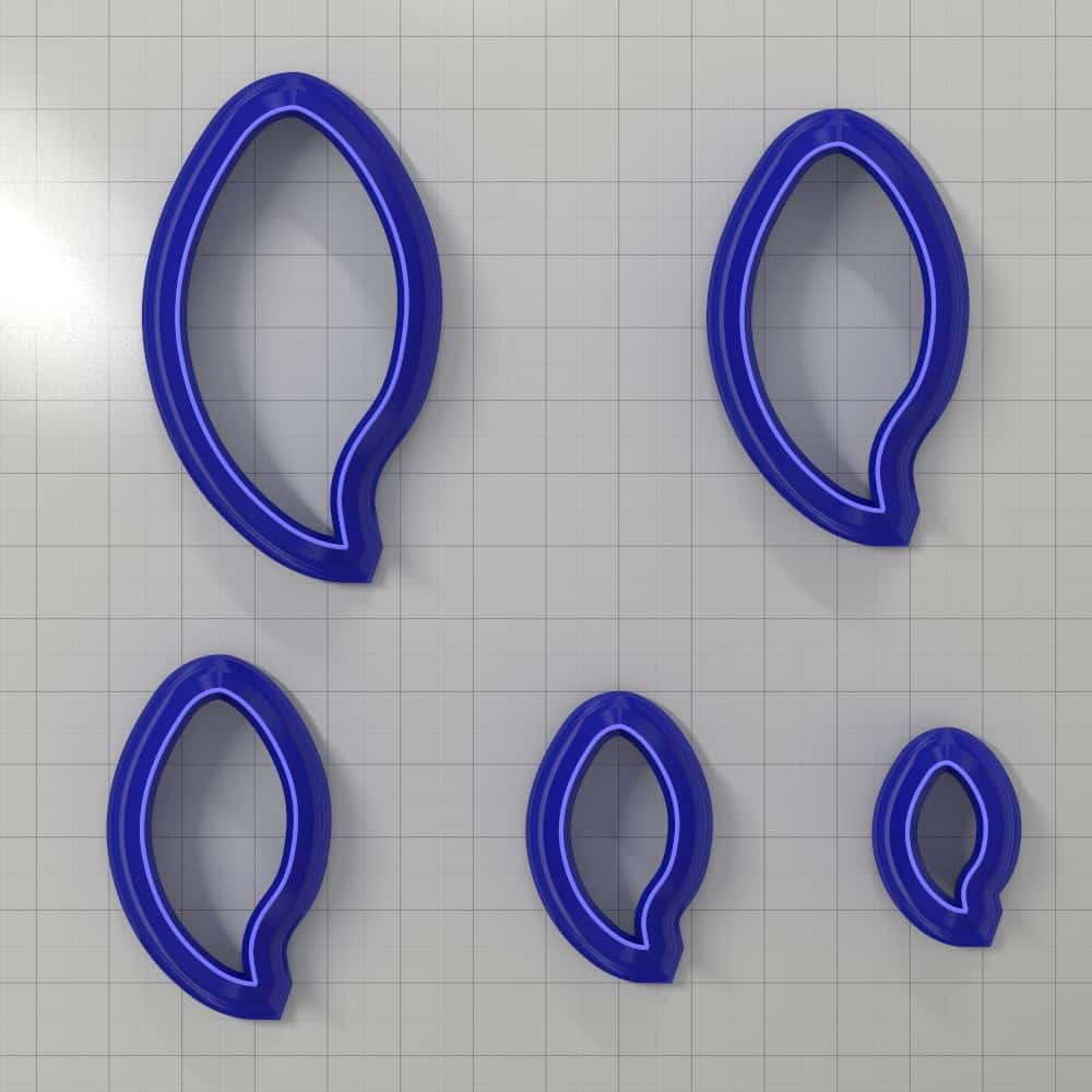 Drops Clay Cutters #12 Right Plastic Cutters SweetyBijou Tools
