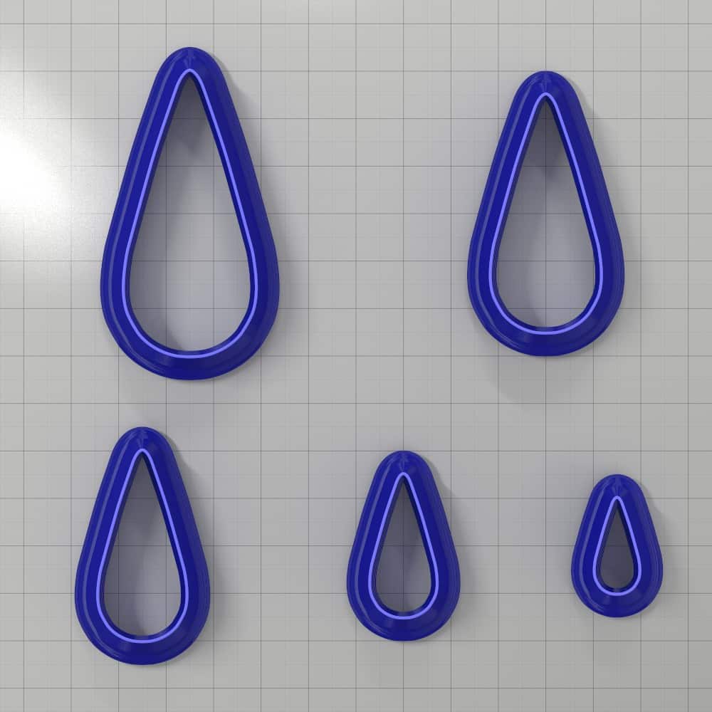 Drops Clay Cutters #19 Plastic Cutters SweetyBijou Tools