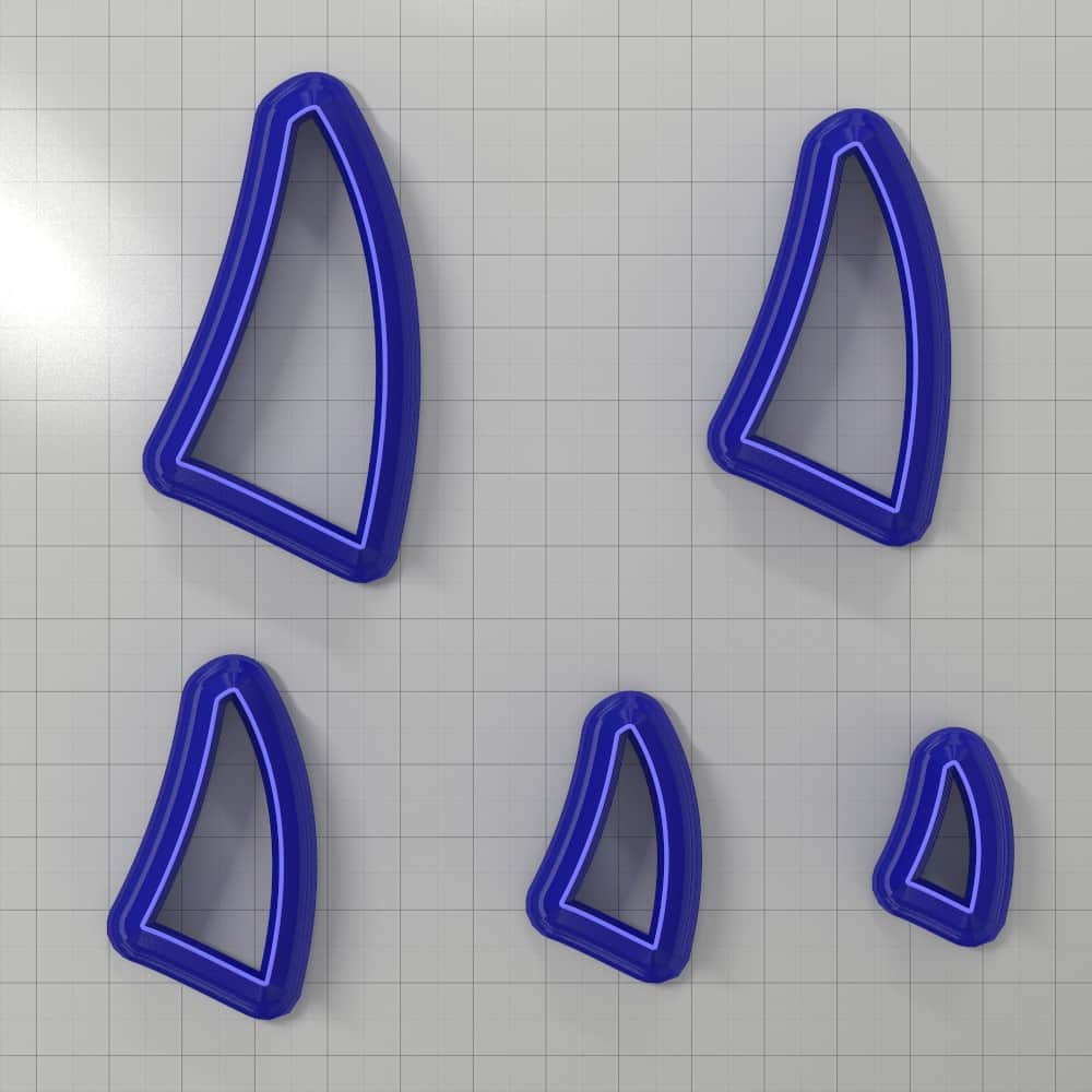 Drops Clay Cutters #23 Left Plastic Cutters SweetyBijou Tools