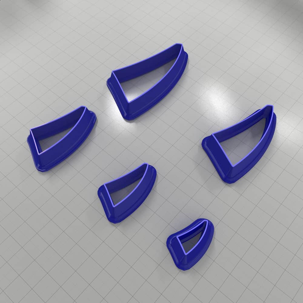 Drops Clay Cutters #23 Left Plastic Cutters SweetyBijou Tools